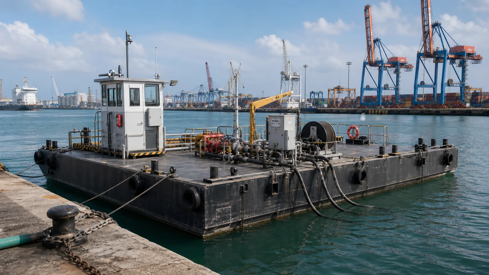 Fuel / Pump Pontoon Barge Design